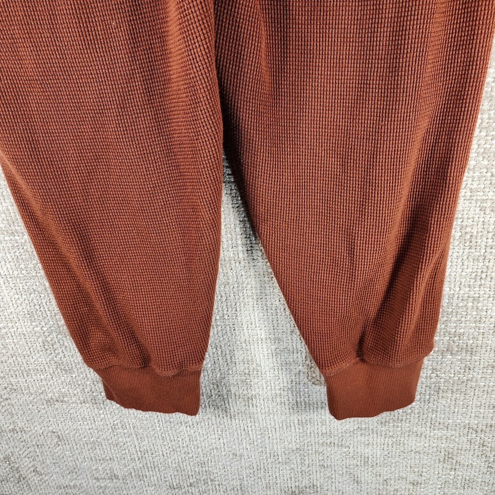 Pact 100% Organic Cotton Waffle Knit Joggers Sweatpants Womens XXL Rust Comfort - Picture 9 of 11
